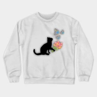 PEACE LOVING CAT Crewneck Sweatshirt